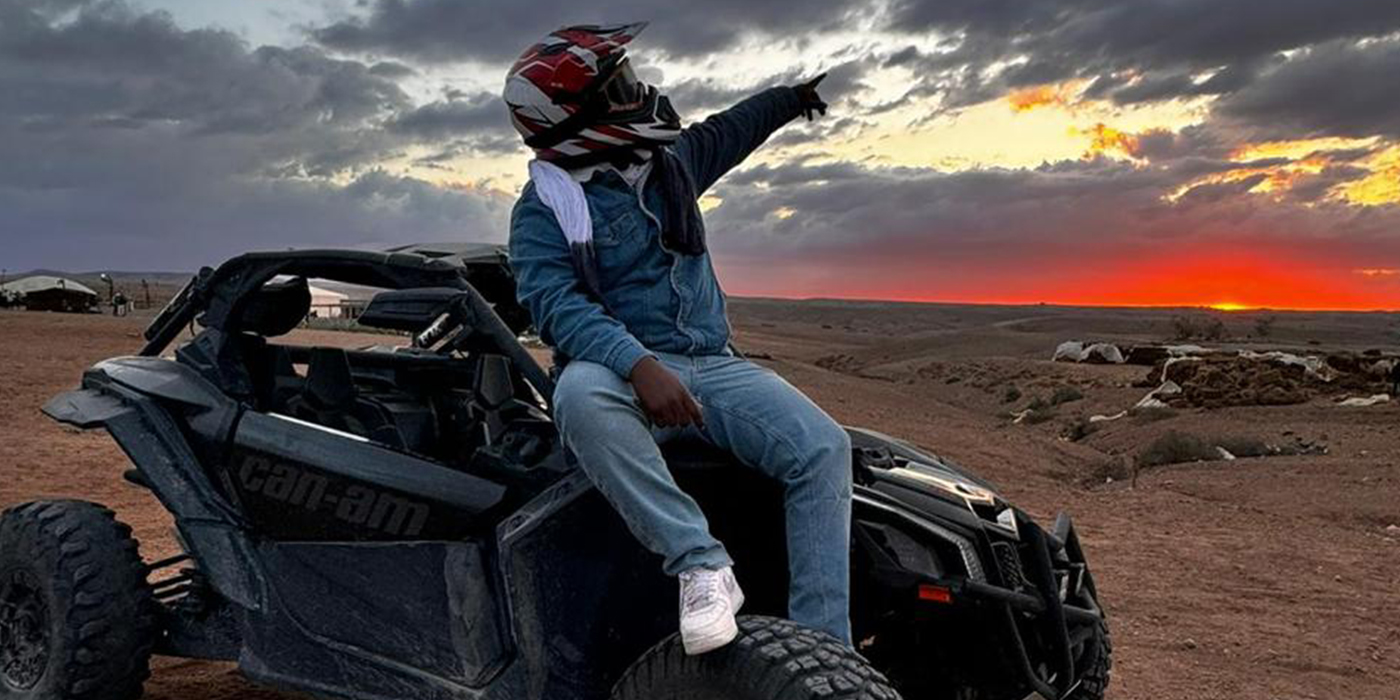 Marrakech Linelyes Adventure diner (1h quad + 10min chameau + show + fire show+ transport)